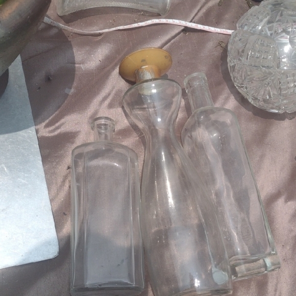 Elegant Clear Glass Bottles Set - Picture 1 of 4